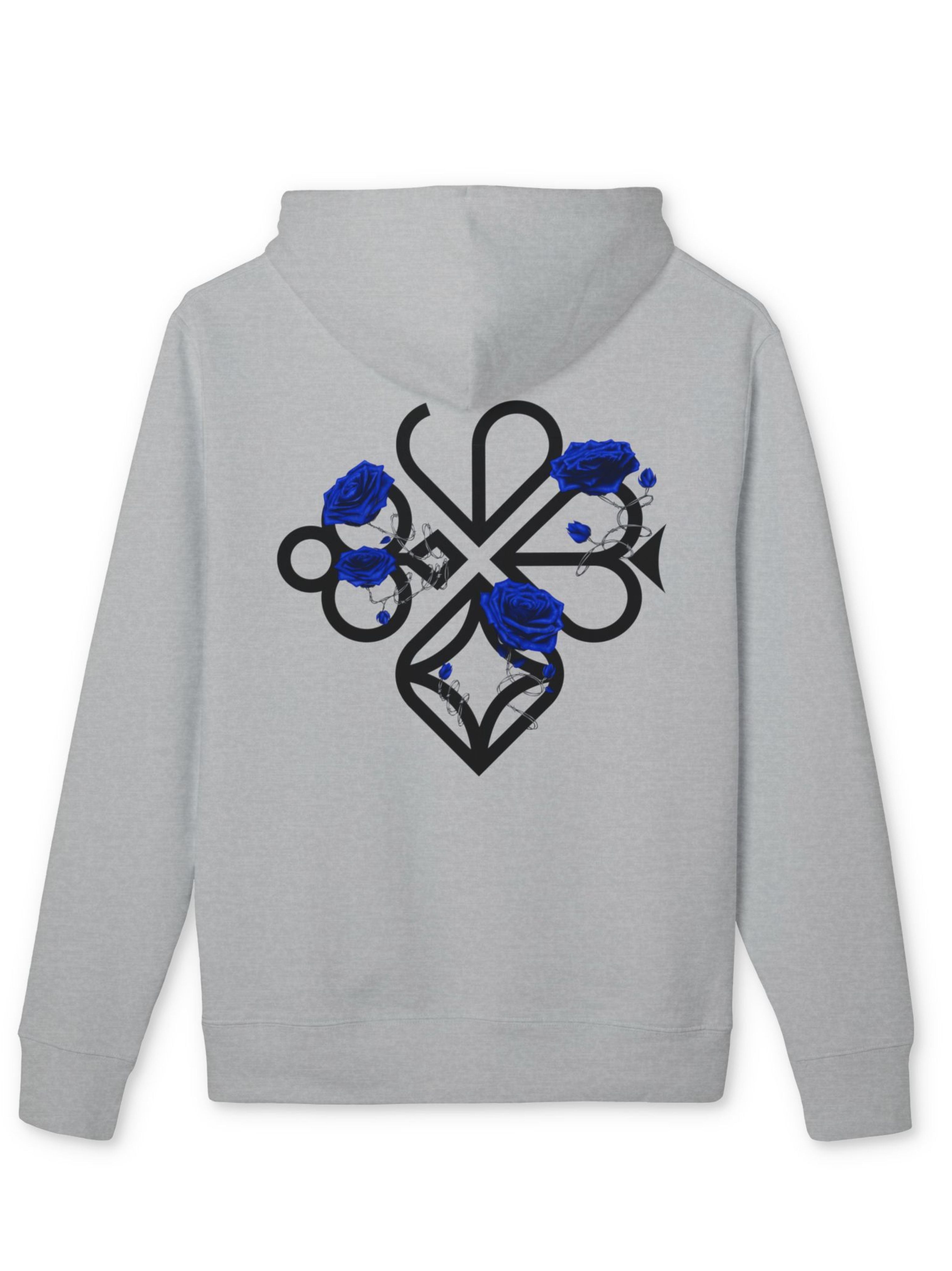 Hoodie — Blue Floral