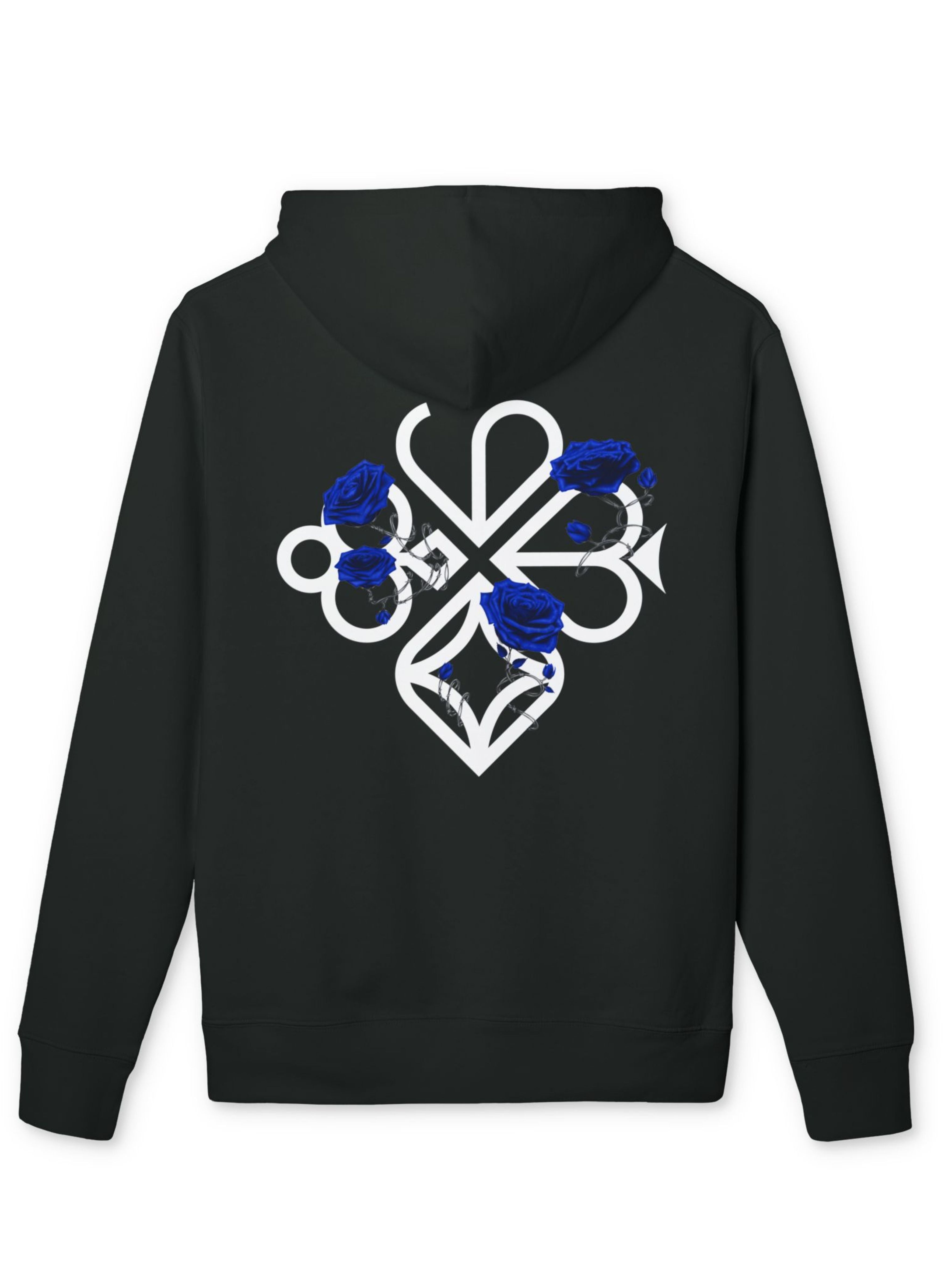 Hoodie — Blue Floral